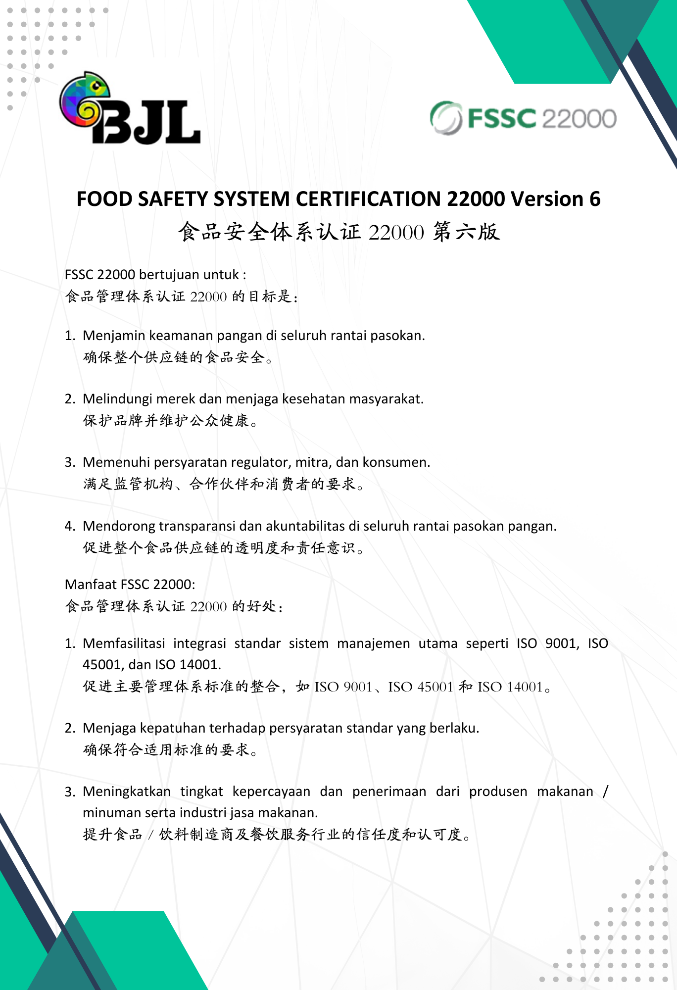 FSSC 22000 Certificate